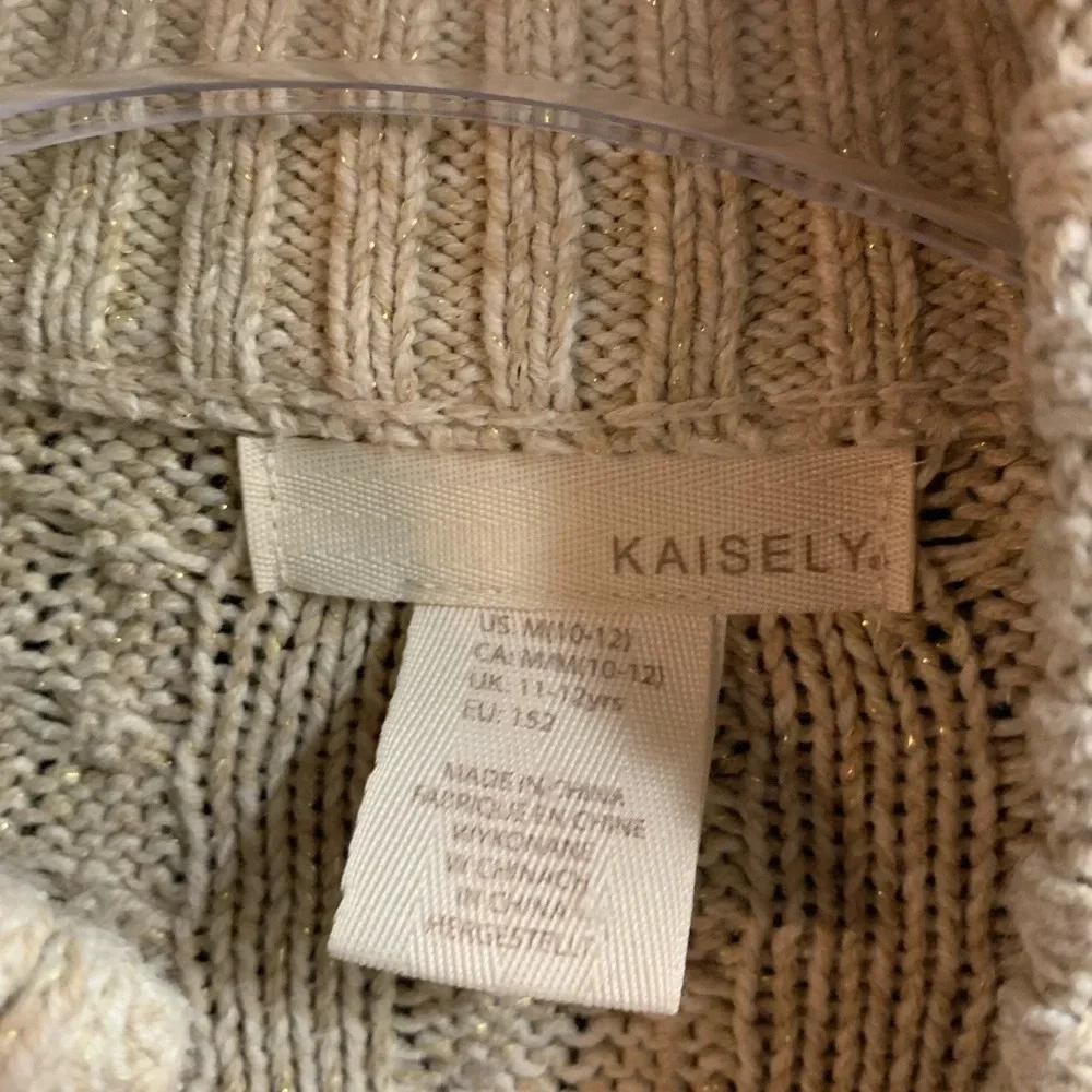 Kaisley Cardigan Sweater, Being Gold